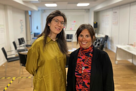 Moa Nordin och Veronica Labba Foto: Thomas Herrmann