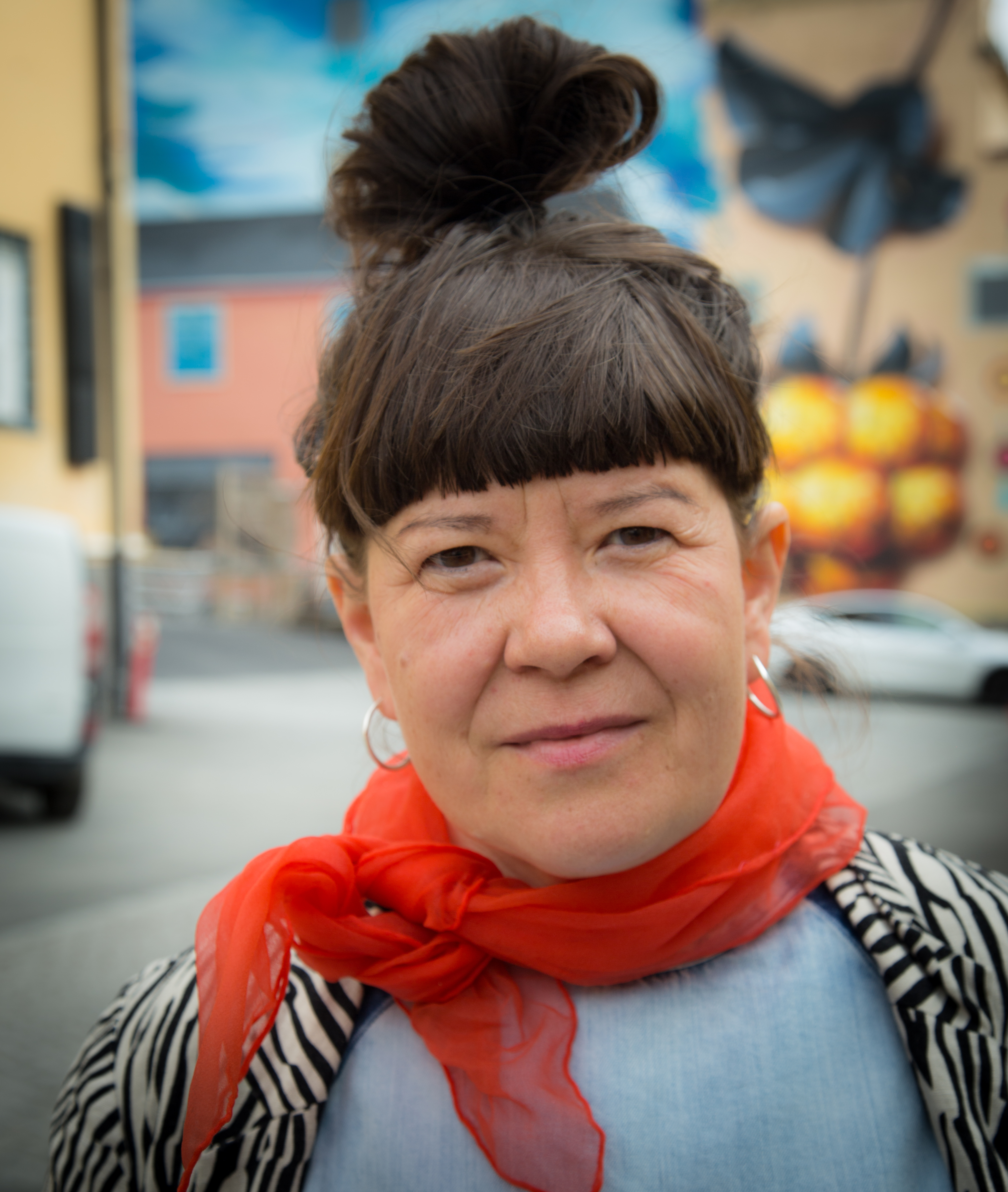 Patricia Fjellgren, anställd sedan 2020 som samisk aktivitetsamordnare på Östersunds kommun. Foto: Leonarda Arcidiacono