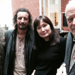 Maryan Wydow och Mujo Halilovic från Romskt informations- och kunskapscenter i Malmö samt Heidi Pikkarainen och Thomas Hammarberg från kommissionen.