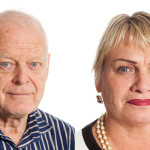 Thomas Harmmarberg, ordförande i Kommissionen mot antiziganism och Soraya Post, ledamot i Kommissionen mot antiziganism.